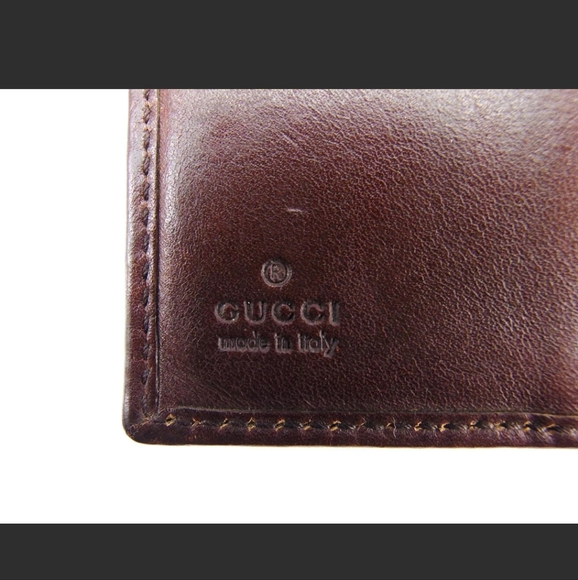Gucc W hook purse hose bit pattern leather Authentic used - Picture 9 of 9